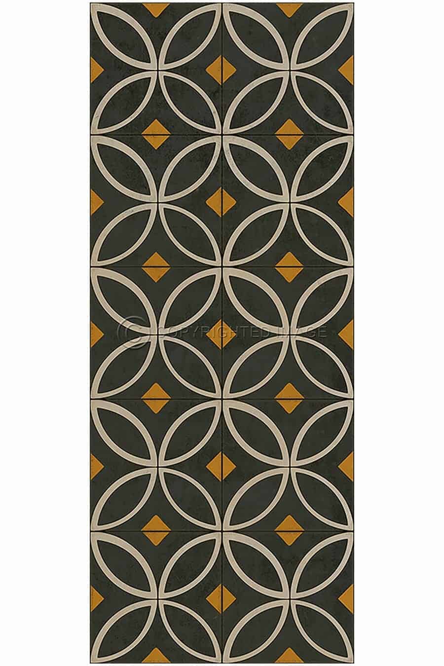 images Tadpole Jonquil Vinyl Floor Cloth, 36 x 90 Runner