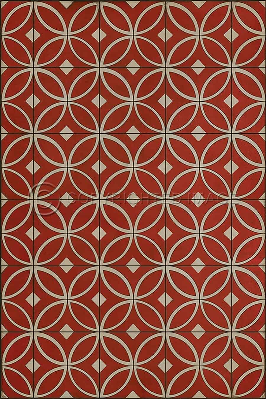images Tadpole Scarlet Vinyl Floor Cloth, 20 x 30, 38 x 56, 52 x 76, 70 x 102