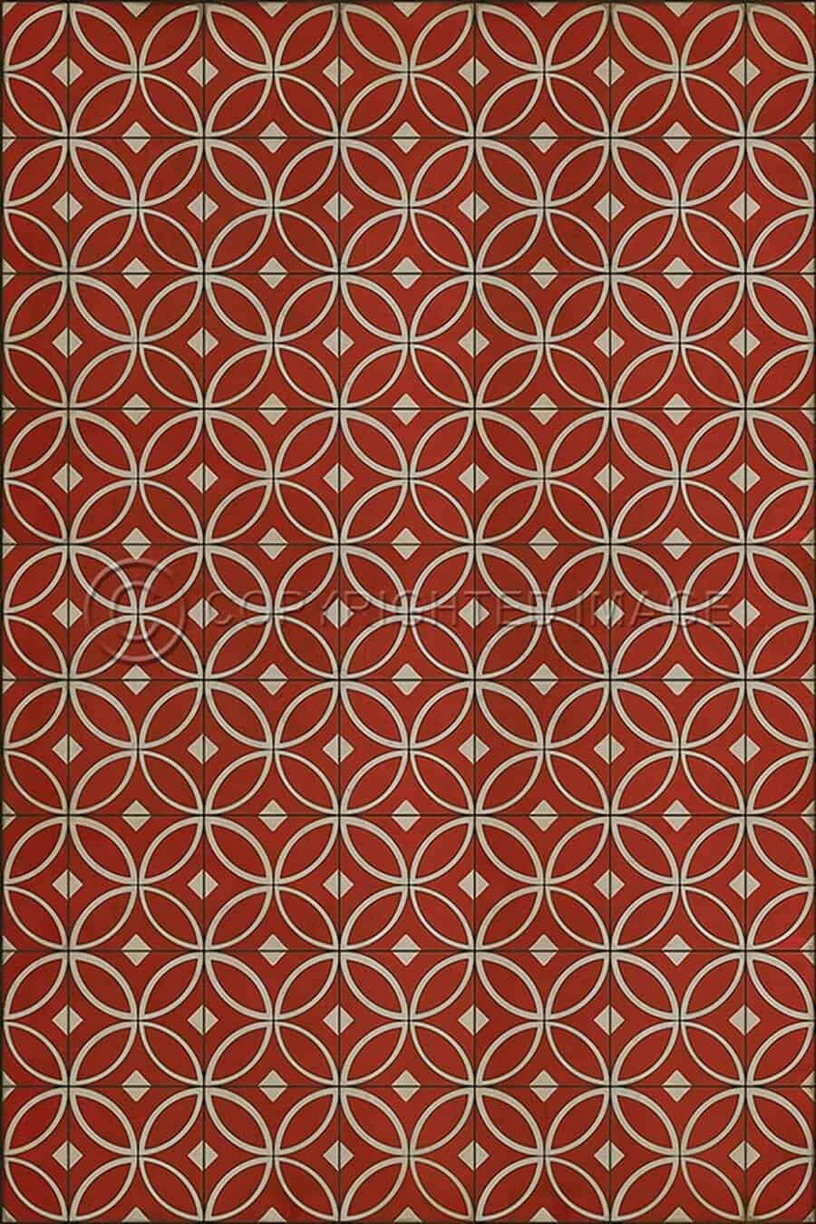 images Tadpole Scarlet Vinyl Floor Cloth, 96 x 140, 120 x 175