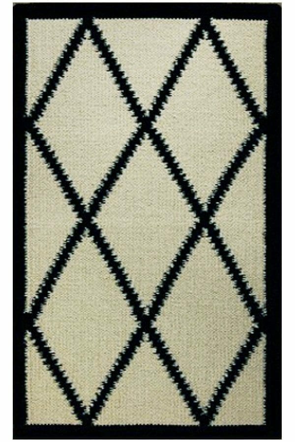 images Trellis CF/BLK Wool Rug