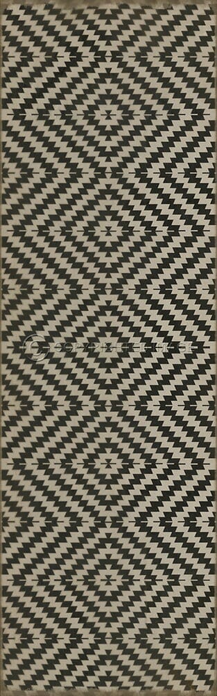 images Vibrations Vinyl Floor Cloth, 36x115