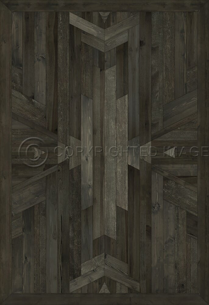 images Yellowstone Grayling Vinyl Floor Cloth, 96x140, 120x175