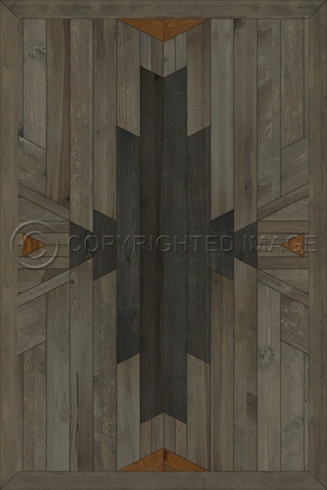 images Yellowstone Raven Vinyl Floor Cloth, 20x30, 38x56