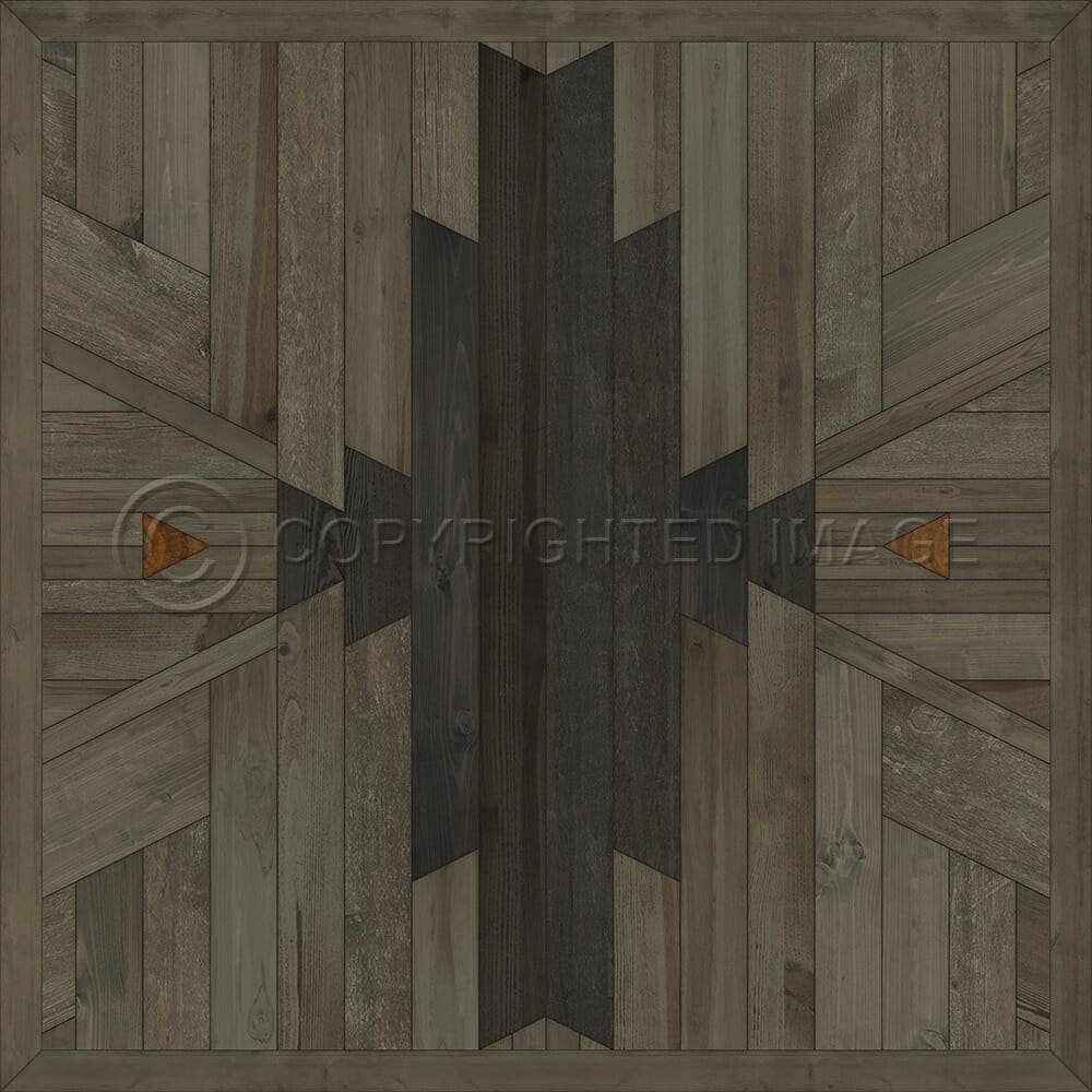 images Yellowstone Raven Vinyl Floor Cloth, 36x36, 48x48