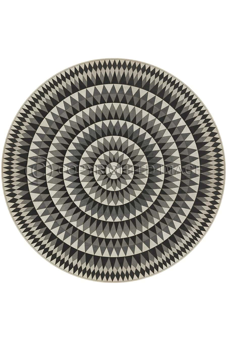 images Zinnia Cement Vinyl Floor Cloth