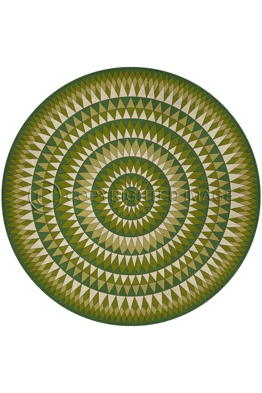 images Zinnia Kiwi Vinyl Floor Cloth