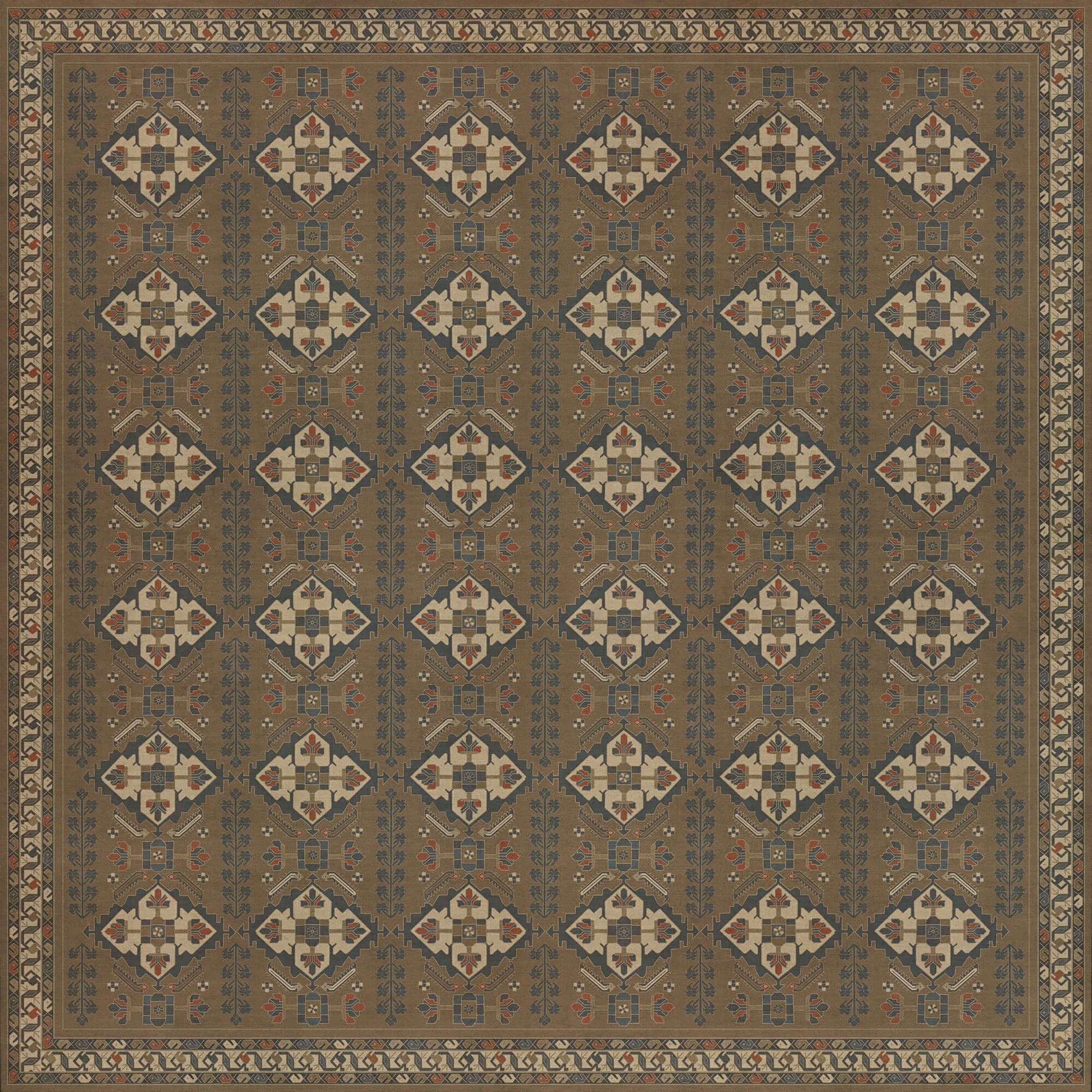 images Zola Nutmeg Vinyl Floor Cloth 120x120