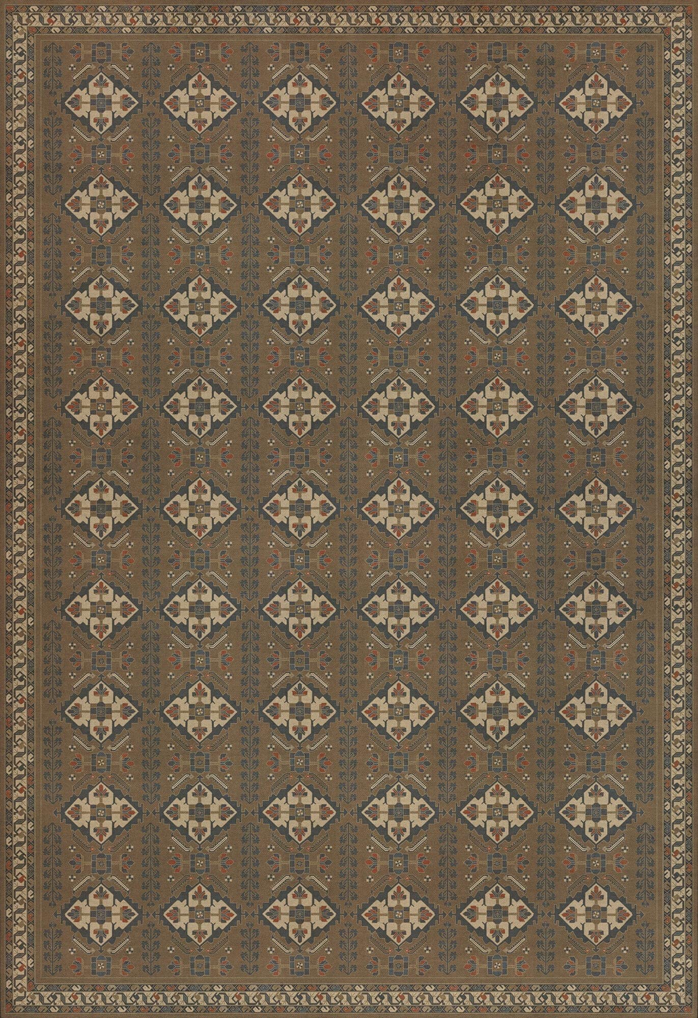 images Zola Nutmeg Vinyl Floor Cloth 120x175