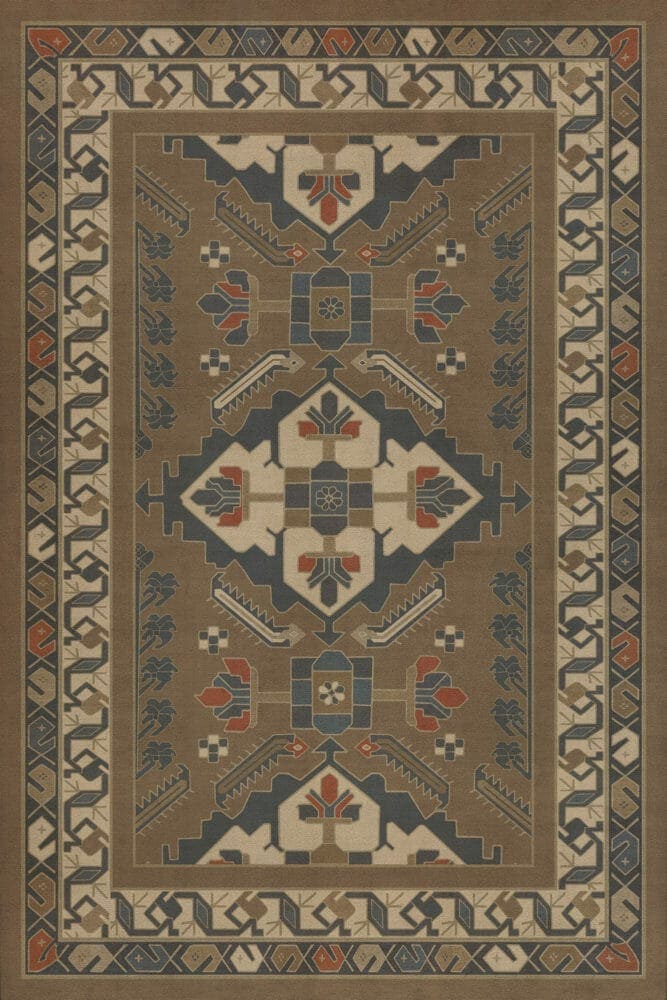 images Zola Nutmeg Vinyl Floor Cloth 72x108