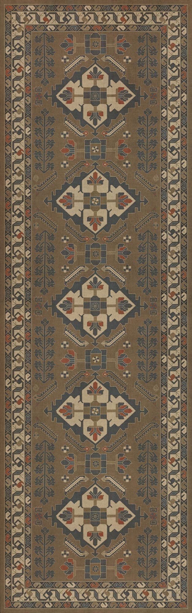images Zola Nutmeg Vinyl Floor Cloth 36x115
