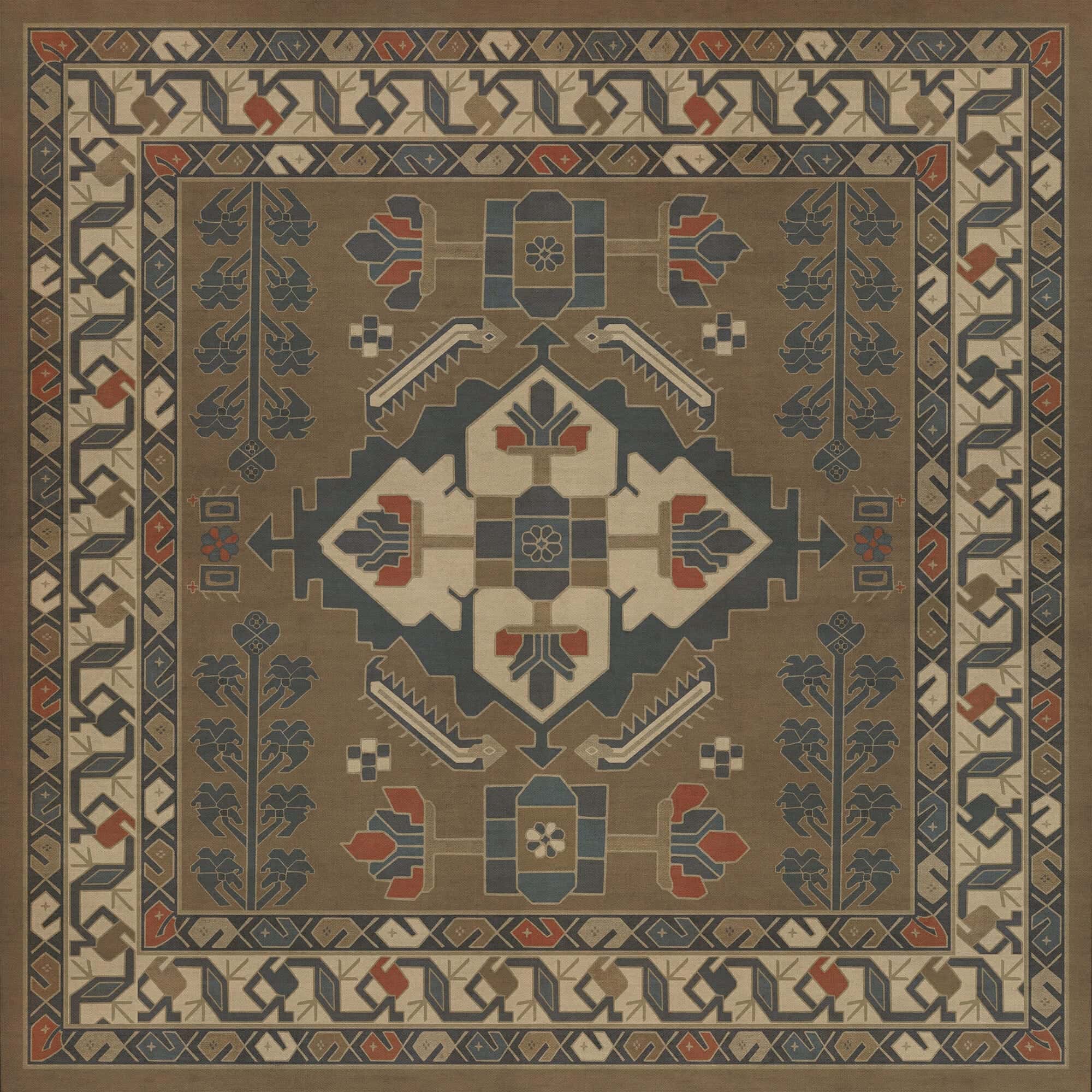 images Zola Nutmeg Vinyl Floor Cloth 36x36