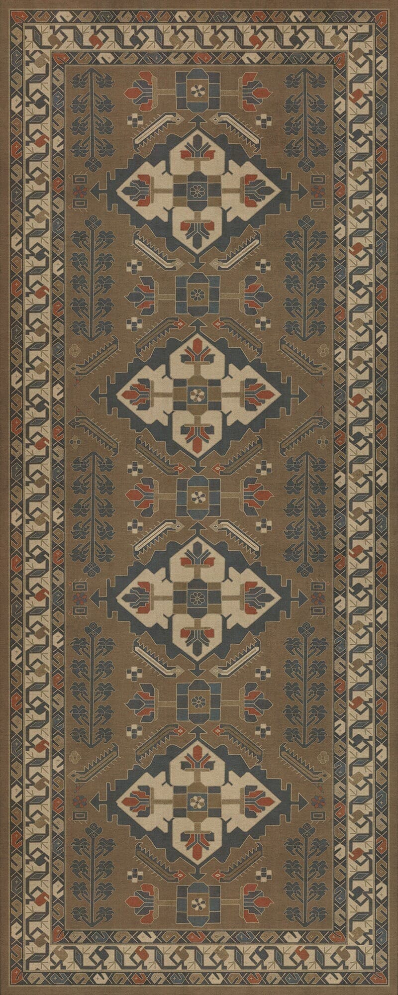 images Zola Nutmeg Vinyl Floor Cloth 36x90