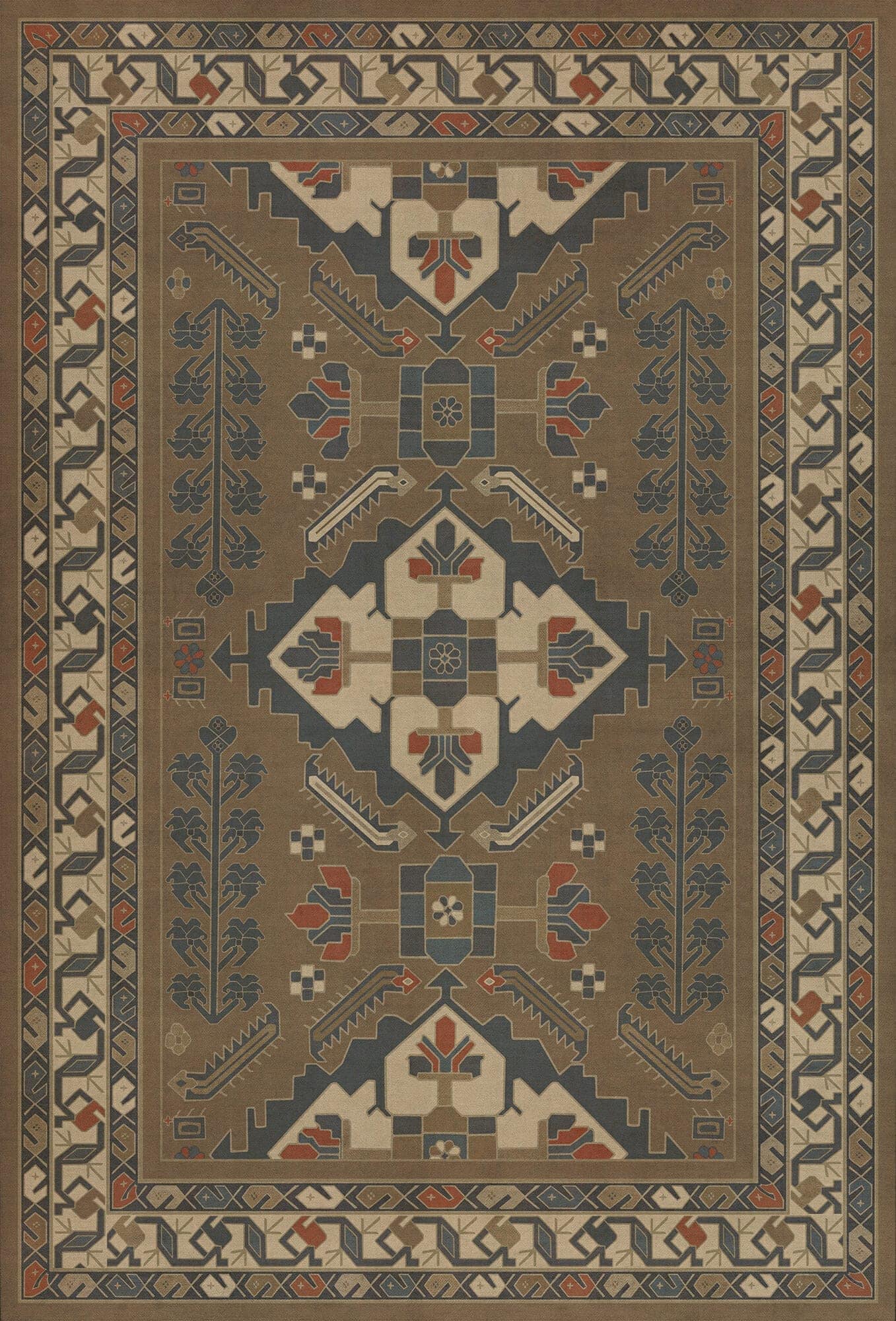 images Zola Nutmeg Vinyl Floor Cloth 38x56