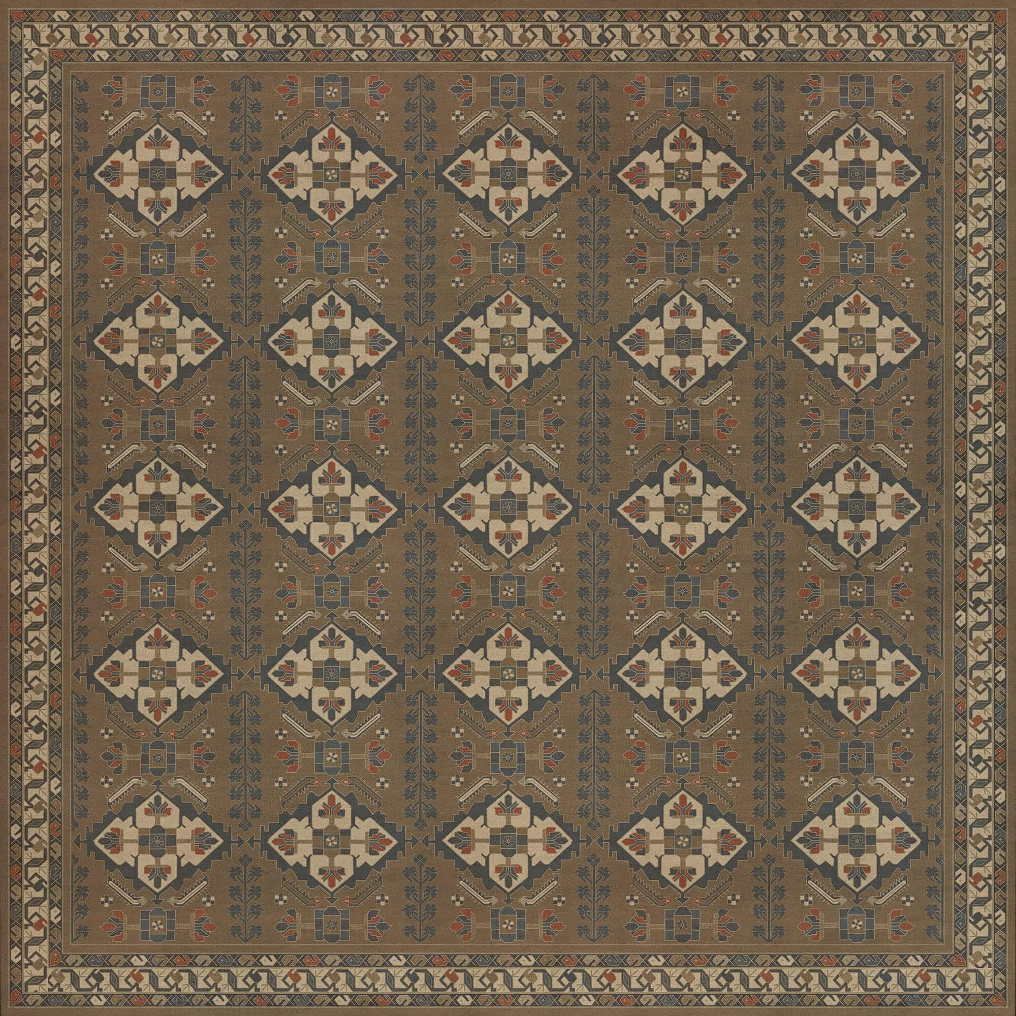 images Zola Nutmeg Vinyl Floor Cloth 96x96