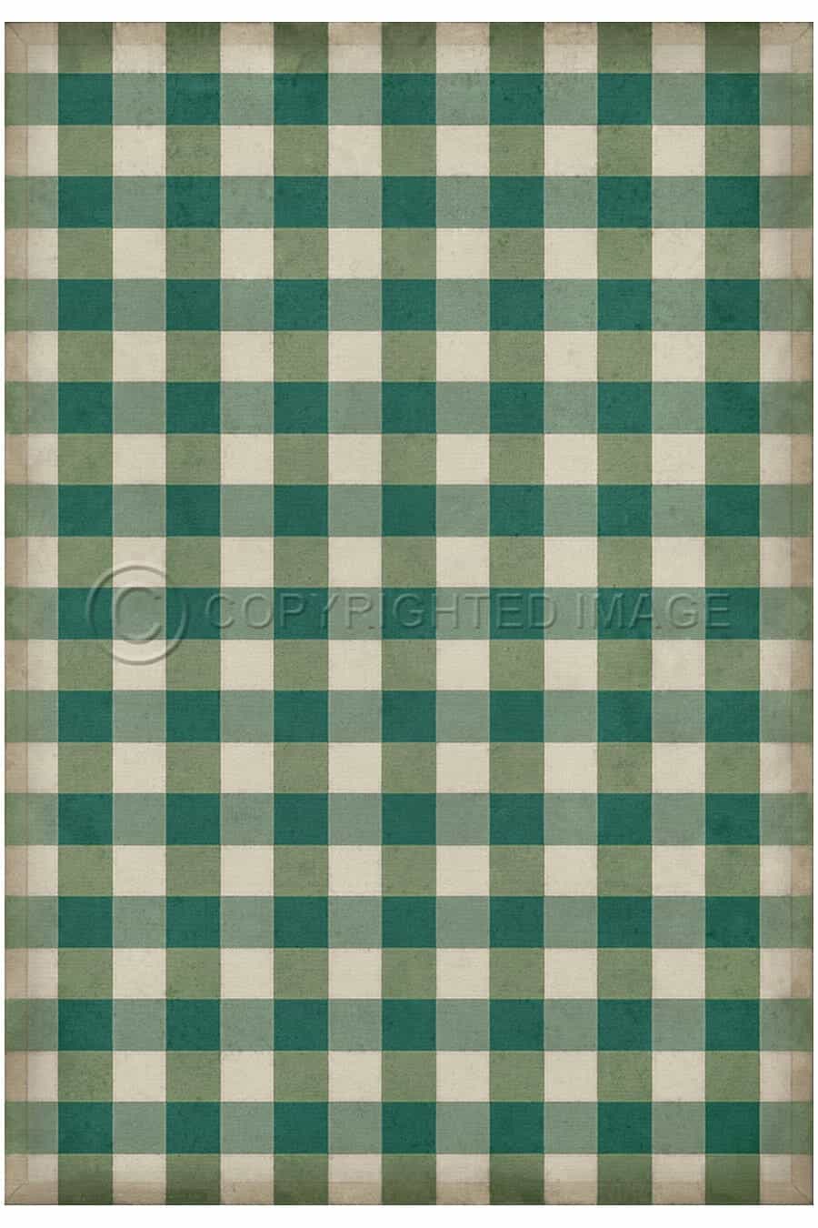 images Adelaide Parsley Vinyl Floor Cloth, 52 x 76, 70 x 102