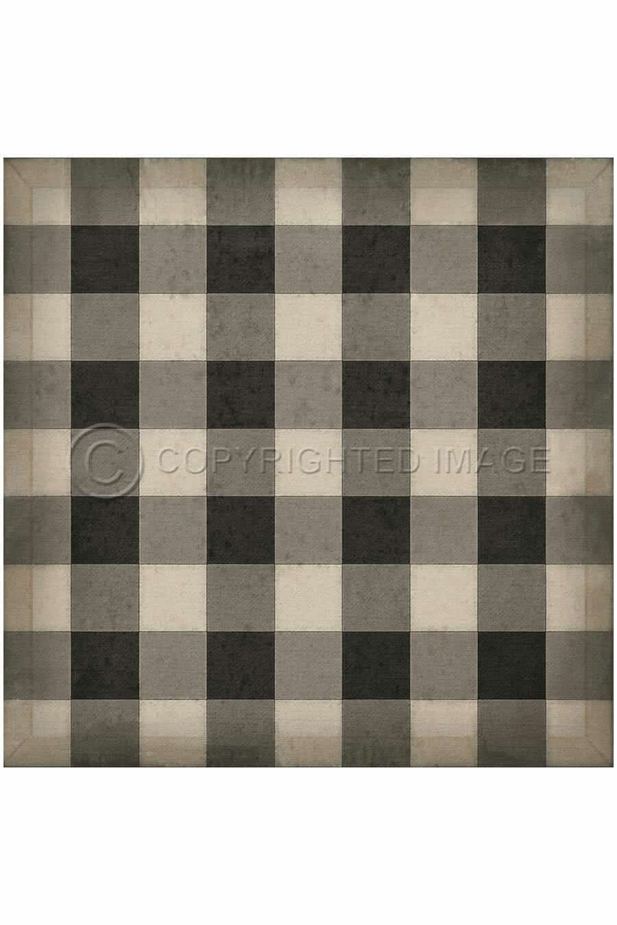 images Adelaide Pepper Vinyl Floor Cloth, 36 x 36. 48 x 48 Square