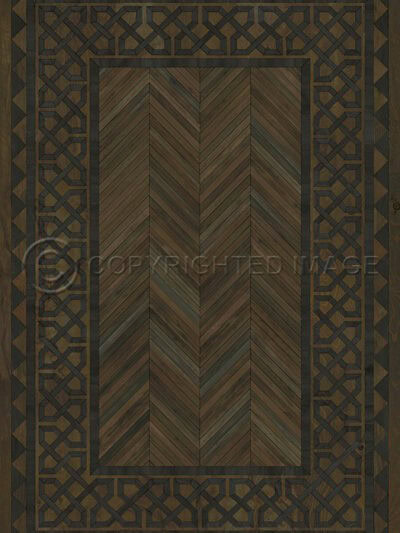 Spicher Vinyl Floor Cloths, Antiquarian Birmingham Vinyl Floor Cloth, 20 x 30