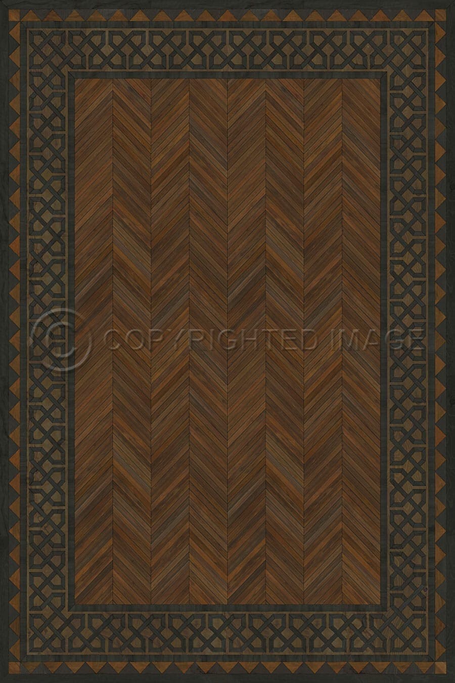 images Spicher Vinyl Floor Cloths, Antiquarian Cardiff Vinyl Floor Cloth, 96 x 140