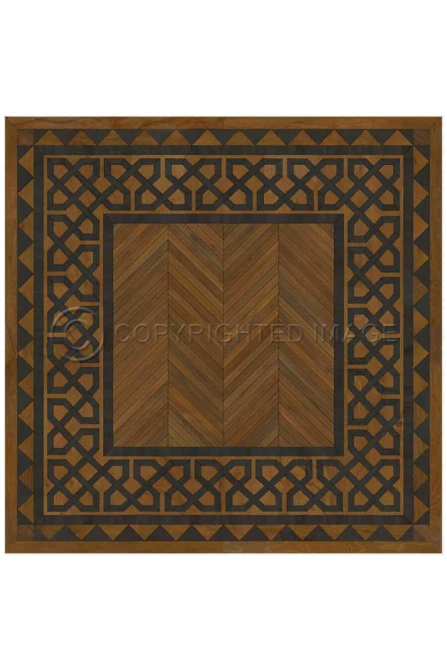 images Antiquarian Kings Vinyl Floor Cloth, 36 x 36