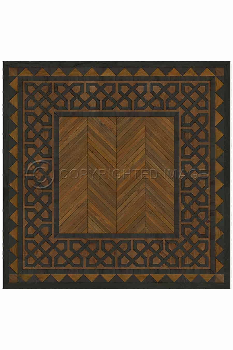 images Antiquarian Trinity Vinyl Floor Cloth, 36 x 36