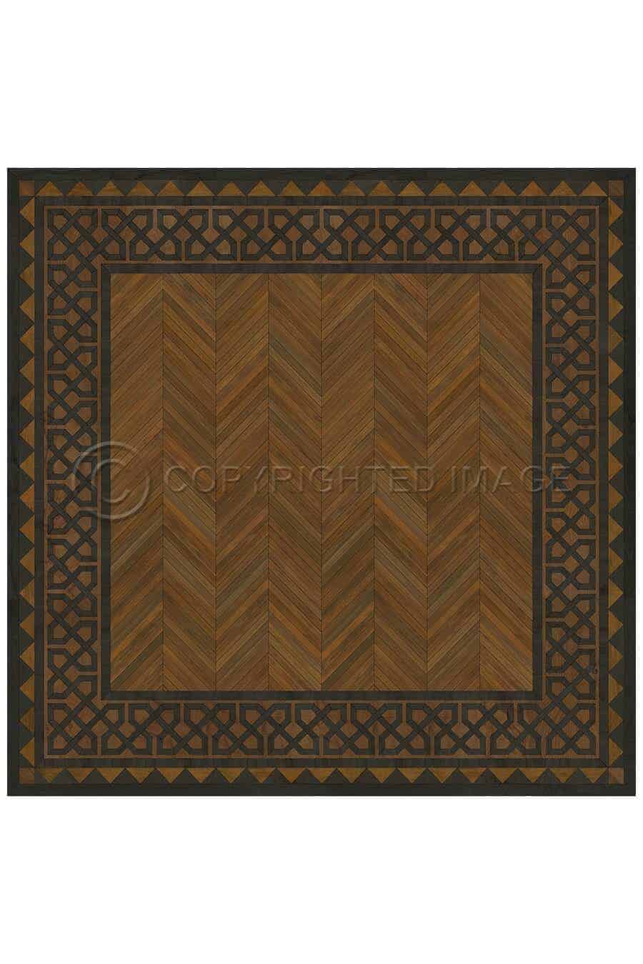 images Antiquarian Trinity Vinyl Floor Cloth, 96 x 96