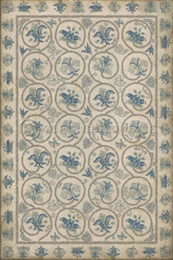images Spicher Vinyl Floor Cloths, Arabesque Sky Vinyl Floor Cloth