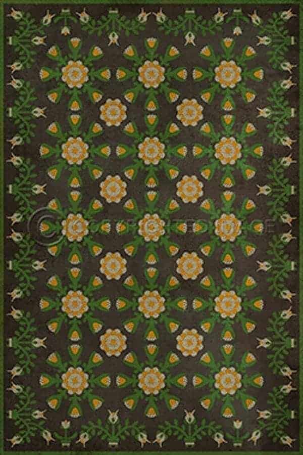 images Spicher Vinyl Floor Cloths, Ariadna Dandelion Vinyl Floor Cloth, 20 x 30