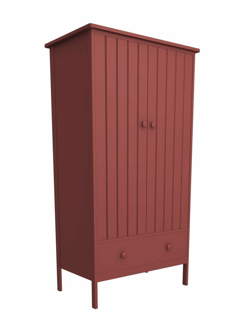 images Mt. Desert 1 Drawer Armoire, Straight Apron, Barn