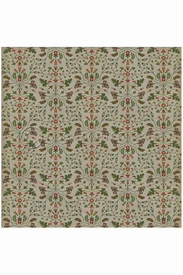 images Bellefleur Helene Vinyl Floor Cloth, 60 x 60 Square