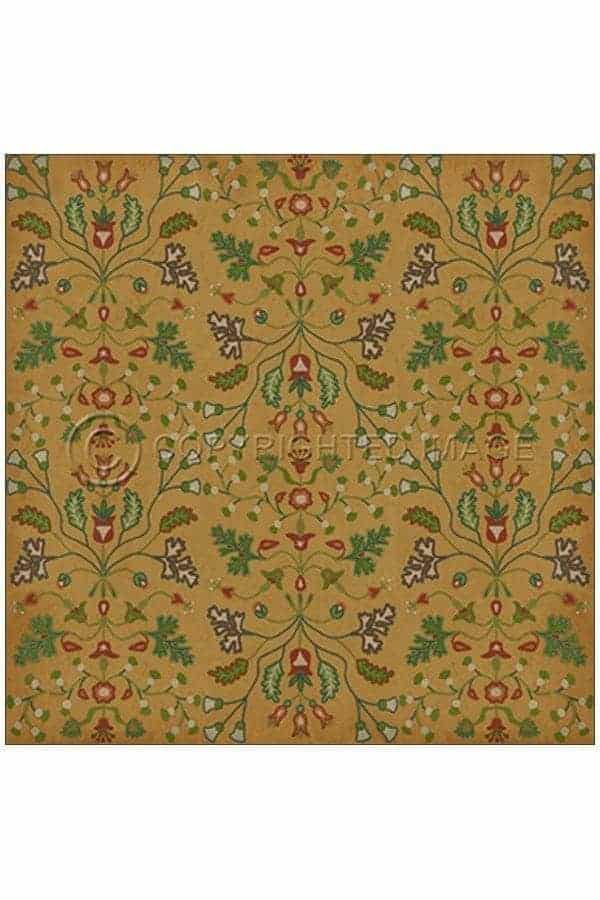 images Bellefleur Julia Vinyl Floor Cloth, 36 x 36 Square