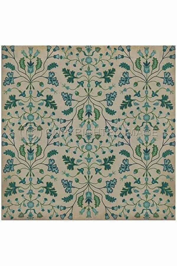 images Bellefleur Lisette Vinyl Floor Cloth, 36 x 36 Square