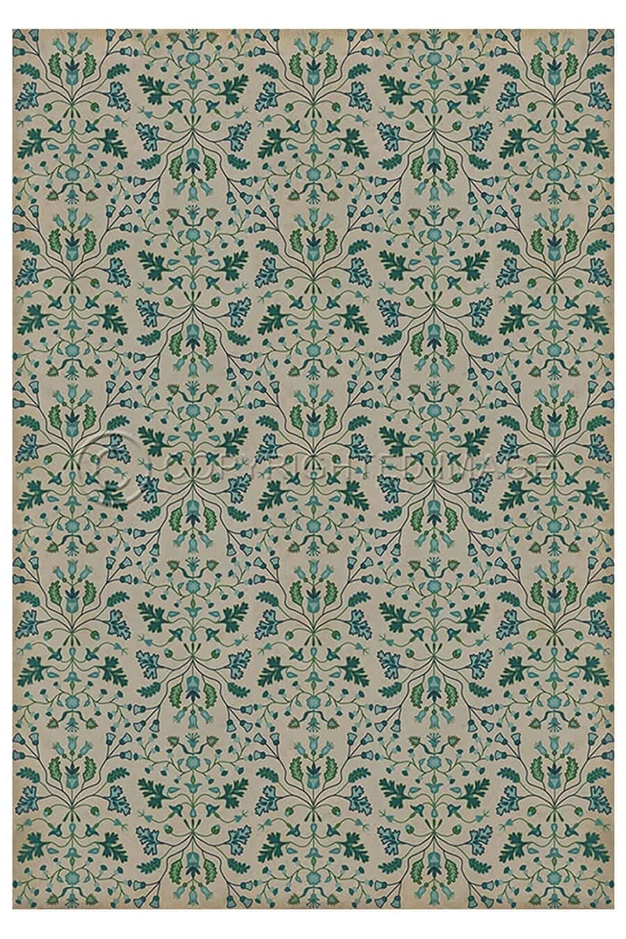 images Bellefleur Lisette Vinyl Floor Cloth, 52 x 76