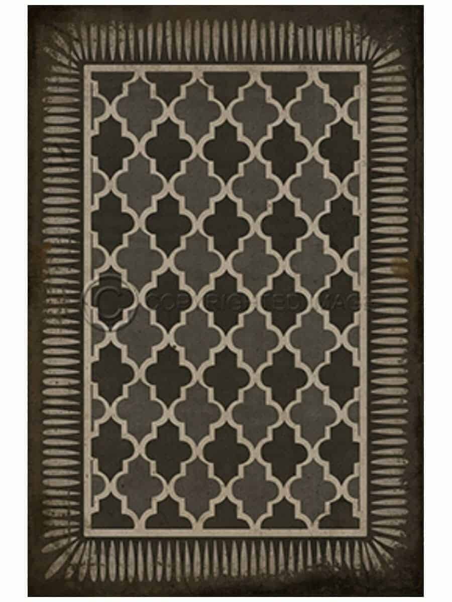 images Black Casbah Vinyl Floor Cloth
