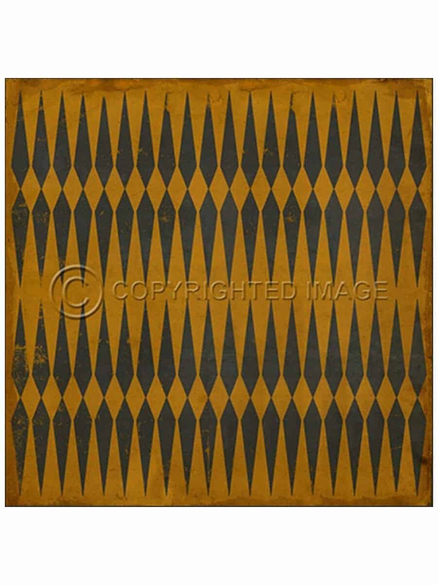 images Black Lois Vinyl Floor Cloth, Square