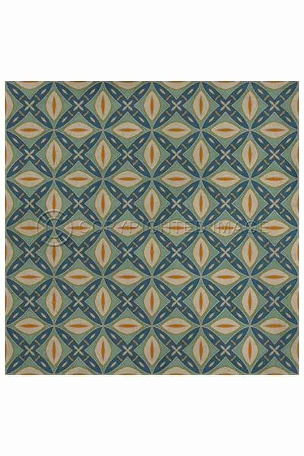 images Butternut Sea Vinyl Floor Cloth, 36 x 36, 48 x 48 Square