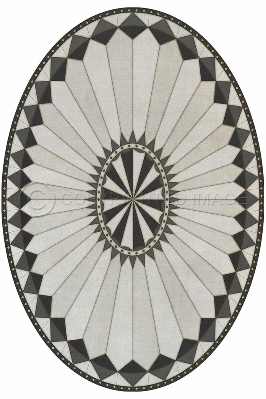 images Spicher Vinyl Floor Cloths, Cabochon Oval Vinyl Floor Cloth