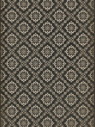 Charcoal Bordeaux Vinyl Floor Cloth, 20 x 30