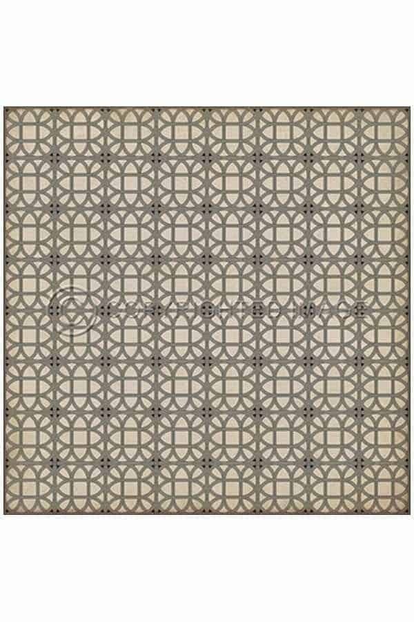 images Cloud Lacework Vinyl Floor Cloth, 96 x 96 Square