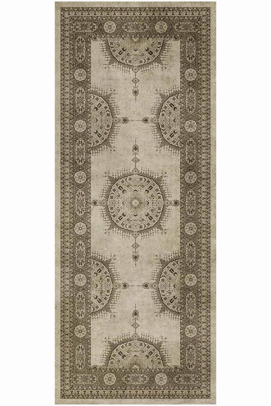 images Cosmos Chalk Vinyl Floor Cloth, 36 x 90 Runner