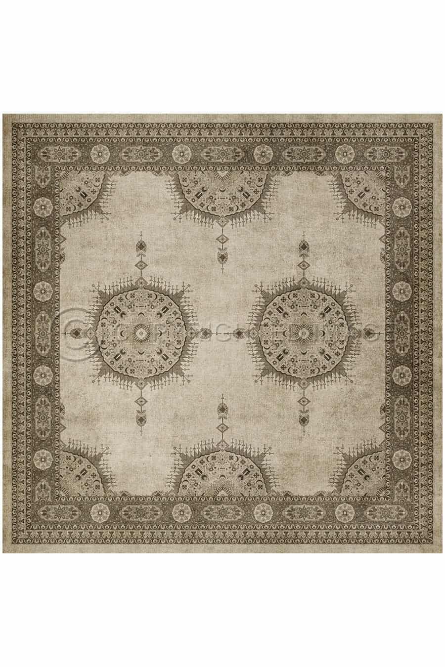 images Cosmos Chalk Vinyl Floor Cloth, 60 x 60, 72 x 72, 96 x 96, 120 x 120 Square