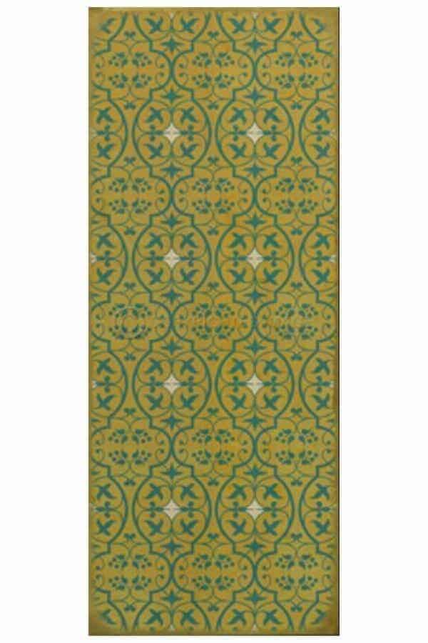 images Delphine Chiffon Vinyl Floor Cloth, 36 x 90 Runner