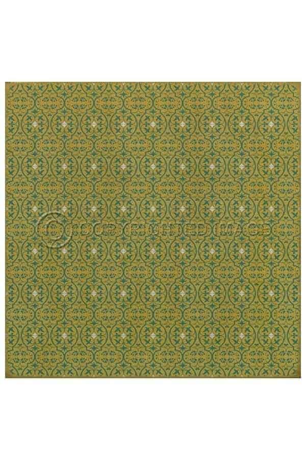 images Delphine Chiffon Vinyl Floor Cloth, 96 x 96 Square