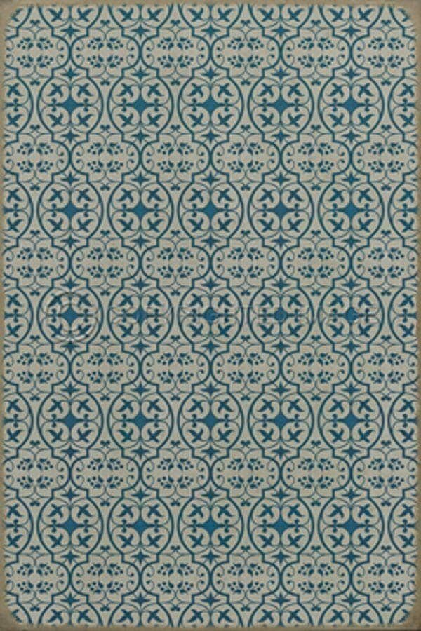 images Delphine China Vinyl Floor Cloth, 20 x 30