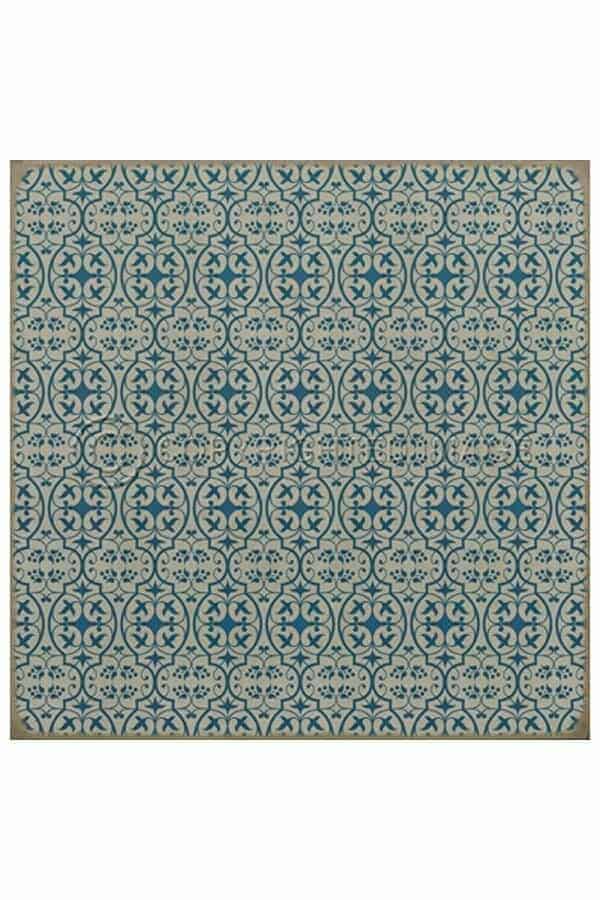 images Delphine China Vinyl Floor Cloth, 36 x 36 Square