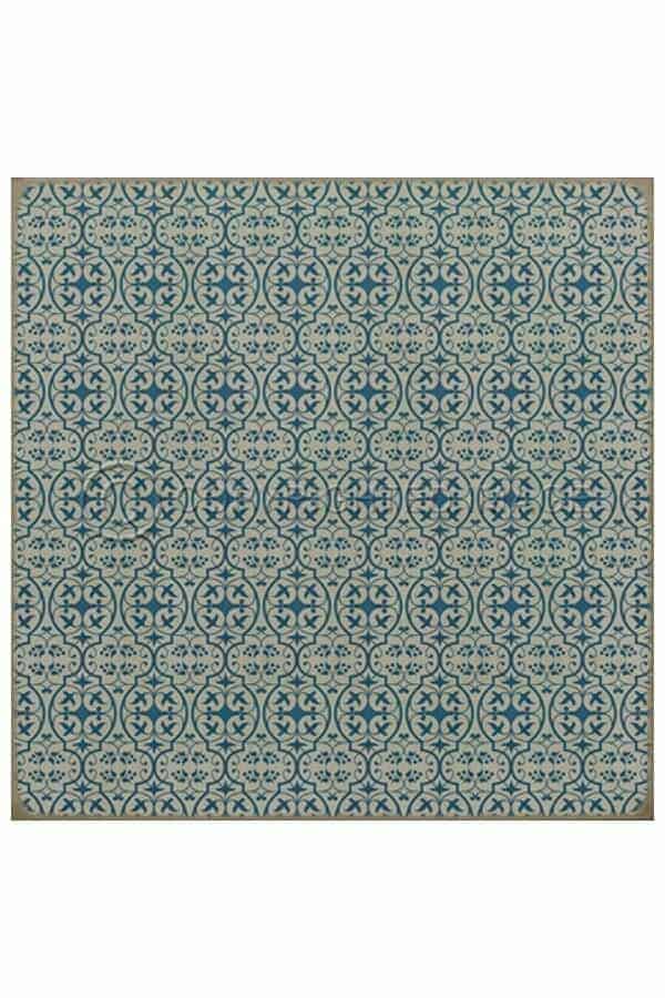 images Delphine China Vinyl Floor Cloth, 60 x 60 Square