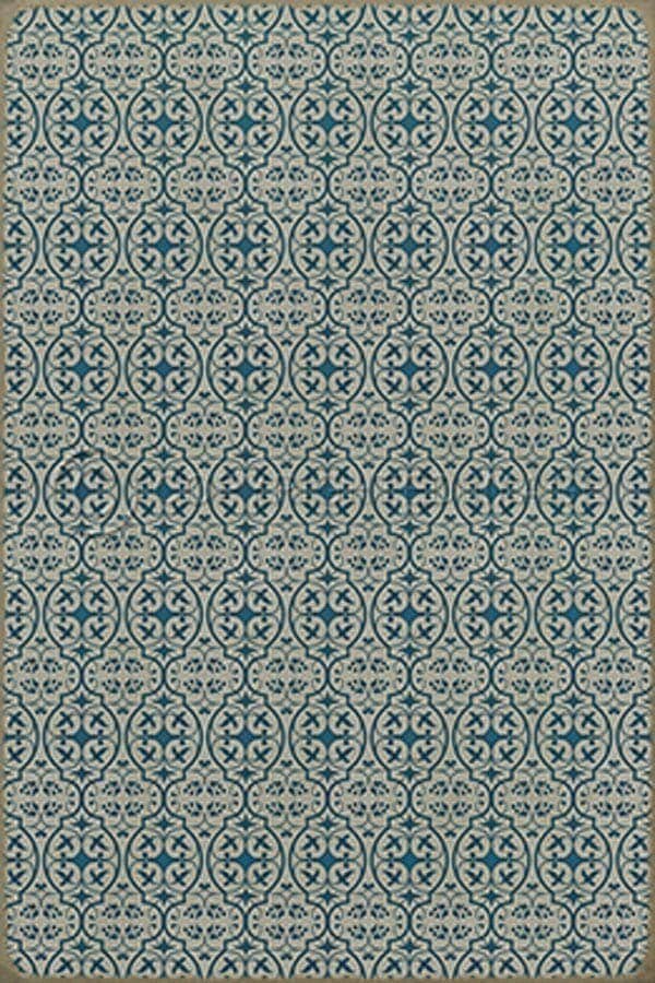 images Delphine China Vinyl Floor Cloth, 96 x 140