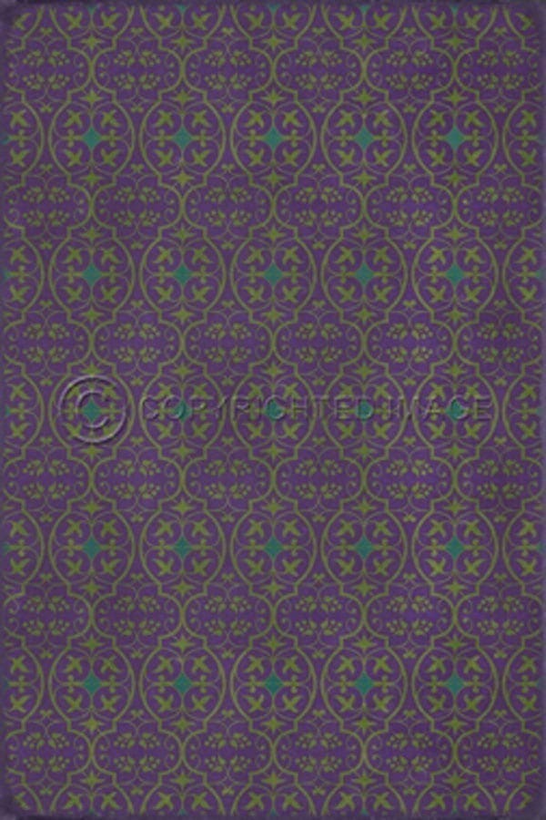 images Delphine Fete Vinyl Floor Cloth, 52 x 76