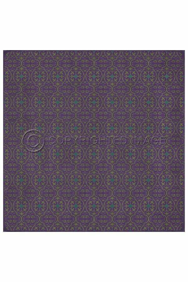 images Delphine Fete Vinyl Floor Cloth, 96 x 96 Square