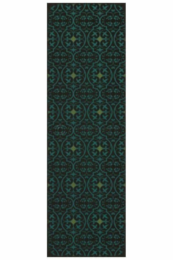 images Delphine Jalousie Vinyl Floor Cloth, 36 x 115 Runner