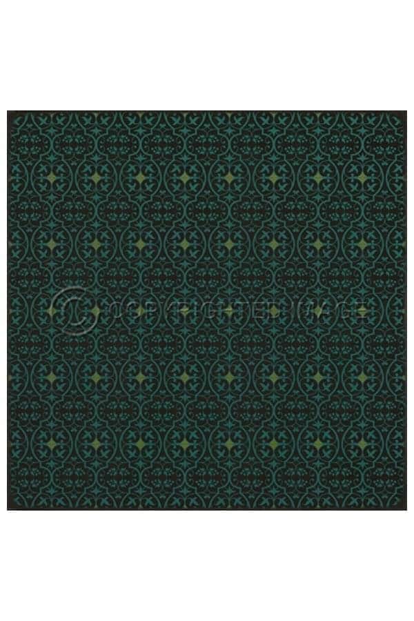 images Delphine Jalousie Vinyl Floor Cloth, 60 x 60 Square